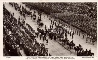 The funeral procession of the late King Edward VII, Rotary Photo