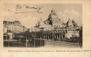 Bucharest, Casa de Depuneri, Hotel de France / House of Deposits, hotel (EB)