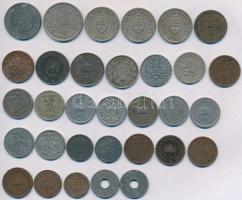 32db-os vegyes magyar és külföldi fémpénz tétel T:vegyes
