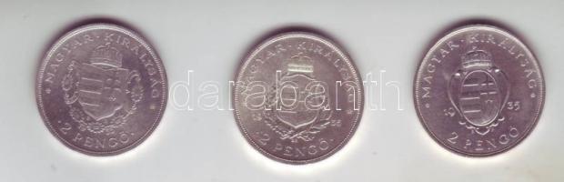1935. "Pázmány-Liszt-Rákóczi" sor 2P Ag T:2+,2