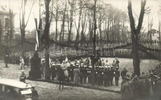 1916 Königliche Besuch an der Westfront, der König in Bapaume / Wilhelm II at the Western battlescene in France; original photo