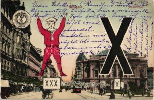 Budapest VII. Rákóczi út, analfabéta teszt (Rb)