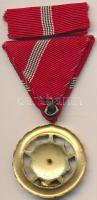 1954. "Kiváló Szolgálatért Érdemérem" zománcozott aranyozott kitüntetés mellszalagon szala...