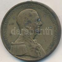 1939. "Magyar Bronz Vitézségi Érem" bronzolt hadifém kitüntetés mellszalag és fül nélkül T...