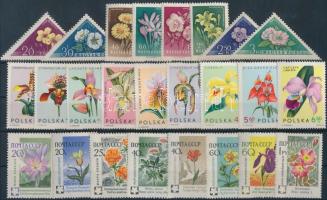 Flowers motive 3 sets, Virág motívum 3 db teljes sor