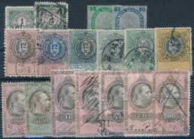 Ausztria 17 db okmánybélyeg