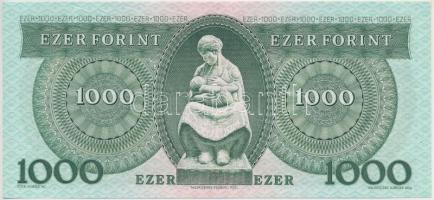 1983. március 25. 1000Ft "A" gyári papírránccal T:I,I-