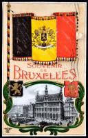 Brussels, Bruxelles; flag, litho, leporellocard (b)
