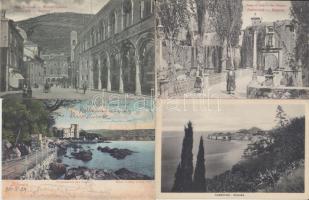 80 db RÉGI horvát és olasz városképes lap; sok Fiume és Trieste / 80 old Croatian and Italian town-view postcards; many Fiume and Trieste