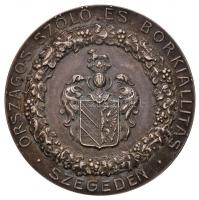 1910. "Országos Szőlő és Borkiállítás Szegeden / 1910. Szept. 25-27" jelzett Ag emlékérem ...