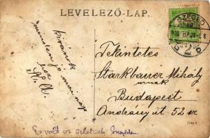 Szeged, varrógép-óra üzlet, photo (fa)