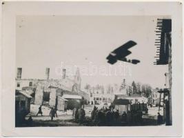 cca 1918 Przemyslany, Háborús pusztítások, 9x12 cm