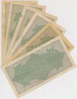 Németország / Weimari Köztársaság 1922. 1000M (6x) klf vízjelek T:III
Germany / Weimar Republic 192...