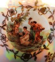 Kahla Ámor teás készlet, matricás, jelzett, apró kopásokkal