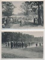 1930 Gödöllői Jamboree fotó, hátoldalon feliratozva, 2db, 7x5cm