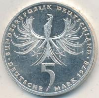 NSZK 1978F 5M Ag "Balthasar Neumann" T:PP karc FRG 1978F 5 Mark "Death of Balthasar Neumann" C:PP scratched