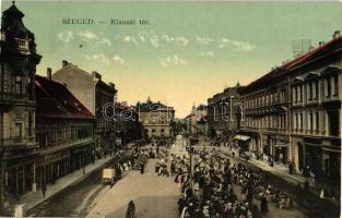 Szeged, Klauzál tér, Wagner üzlete, könyvnyomda, Bruckner Dezső üzlete