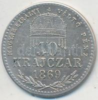 1869KB 10kr Ag Magyar Királyi Váltó Pénz T:2 Adamo M10.1