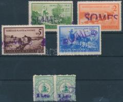 4 klf Szamos-Udvarhely és 2 db Marosvásárhely városi illetékbélyeg