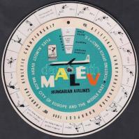 1966 "TOTO - Nagy nyeremények minden héten!" forgatható nyereményjáték kerék, hátoldalán M...