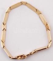 Arany (14K) karkötő, sárga-fehér, jelzett, bruttó:9,4 g, h:20 cm