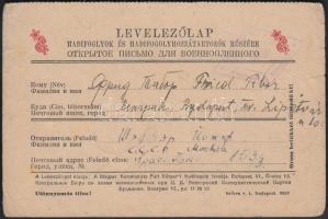 1946 "Erősítsd a szovjet-magyar barátságot!" hadifogoly levelezőlap