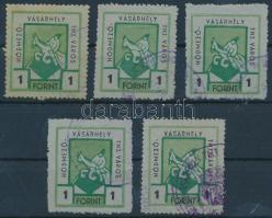 1947 Hódmezővásárhely városi illeték 1Ft I-V. típus