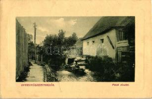 Gyergyószentmiklós, patak, Sándory Mihály kiadása / creek (EB)