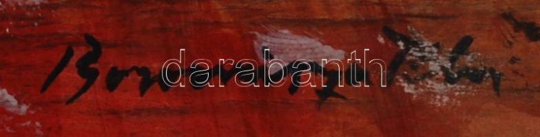 Bornemissza jelzéssel: Séta a virágos réten, olaj, fa, 35×46 cm