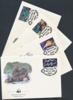 1986 WWF: Kagylók sor 4 db FDC-n Mi 73-76