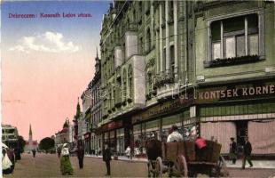 Debrecen, Kossuth Lajos utca, Kontsek Kornél üzlete