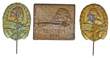 1933-1936. "MDEOSZ (Magyar Dalos Egyesületek Országos Szövetsége) - Liszt Ferenc" 3xklf je...