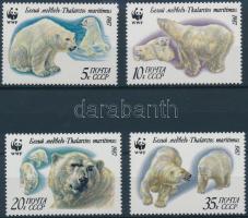 WWF Polar Bear set + 4 FDC and CM, WWF: Jegesmedve sor + 4 db FDC és CM