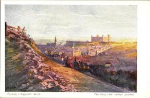 Pozsony, a hegyekről nézve / castle, B.K.W.I. 386-7. s: Marx Béla