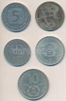 Vegyes: NDK 1969. 5M + 1972A 5M "Meissen városa" + 1973A 10M "10. Ifjúsági Játékok" + NSZK 1989J 2M + 1990D 5M T:2,2- GDR 1969. 5 Mark + 1972A 5 Mark "City of Meissen" + 1973A 10 Mark "10th Youth Festival Games" + FRG 1989J 2 Mark + 1990D 5 Mark C:XF,VF