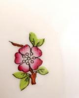 Herendi virág mintás lámpatest, kézzel festett, jelzett, hibátlan, m:36 cm