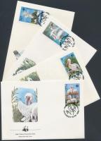 WWF Pelican set + 4 FDC and CM WWF: Pelikán sor + 4 db CM és FDC