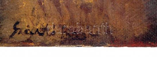 Szántó jelzéssel: Angyal, olaj, farost, 62×33 cm