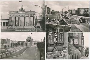 Vegyes fotók, fotólapok a berlini falról, vegyes méretben, 20db