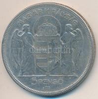 1930. 5P Ag "Horthy jobbra" T:3 Adamo P8