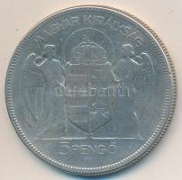 1930. 5P Ag "Horthy jobbra" T:3 Adamo P8