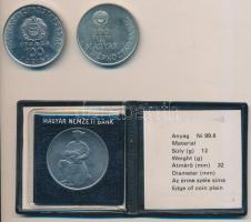 1980. 100Ft Ni "Szovjet-magyar közös űrrepülés" + 1981. 100Ft Ni "FAO" eredeti tokban tanúsítvánnyal + 1983. 100Ft alpakka "Széchenyi István" T:BU,2