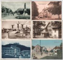 6 db RÉGI magyar város képeslap a Balaton környékéről: Tihany, Keszthely, Hévíz, Fonyód / 6 pre-945 Hungarian postcards