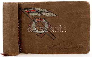 cca 1910-1918 Főként tengerészeket ábrázoló fotók, néhány egyéb katonai és családi képpel, 1 fotólappal a német császári családdal, 71 képpel / cca 1910-1918 "Kriegserinnerungen", photos of sailors, phtotalbum with 71 pictures