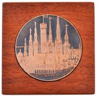 Észtország 1970. "Tallinn anno 1154" Br emlékplakett eredeti tokban (78mm) T:2-
Estonia 1...