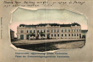 Karánsebes, Határőrvidéki Vagyonközségi palota épülete / Wealth Building (fa)