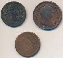 1762K 1kr Cu "Mária Terézia" + 1763-1766. Rézdénár "Mária Terézia" zárt koronás ...