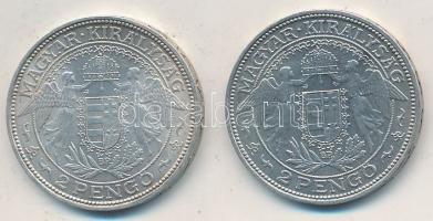 1938-1939. 2P Ag "Madonna" (2x) T:2,2- Adamo P7