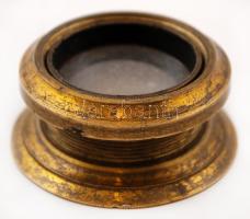 Réz foglalatú optikai lencse, d: 3 cm