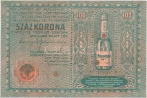 1913. május 1. Andrényi Kálmán utódai 100K értékű nyereményszelvény pezsgőkóstolási verseny céljából T:II hajtatlan